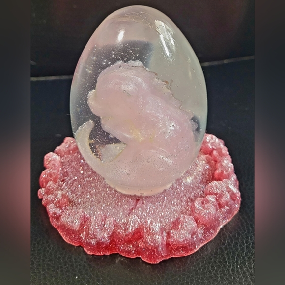 Handmade Resin Baby Dragon Egg in Nest. - Picture 4 of 16